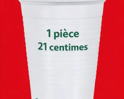 🇫🇷 Gobelet Plastique Jetable – 1 pièce 🇬🇧 Disposable Plastic Cup – 1 piece